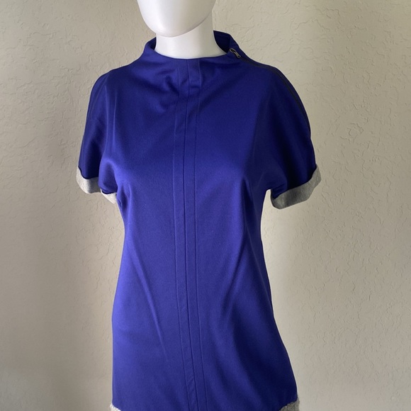 Patrizia Pepe Royal Violet Gray Dress New - Picture 3 of 12